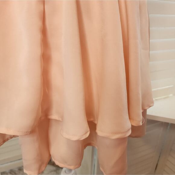 SHE & SKY PINKY/PEACH RUFFLE ROMPER - Picture 4 of 8